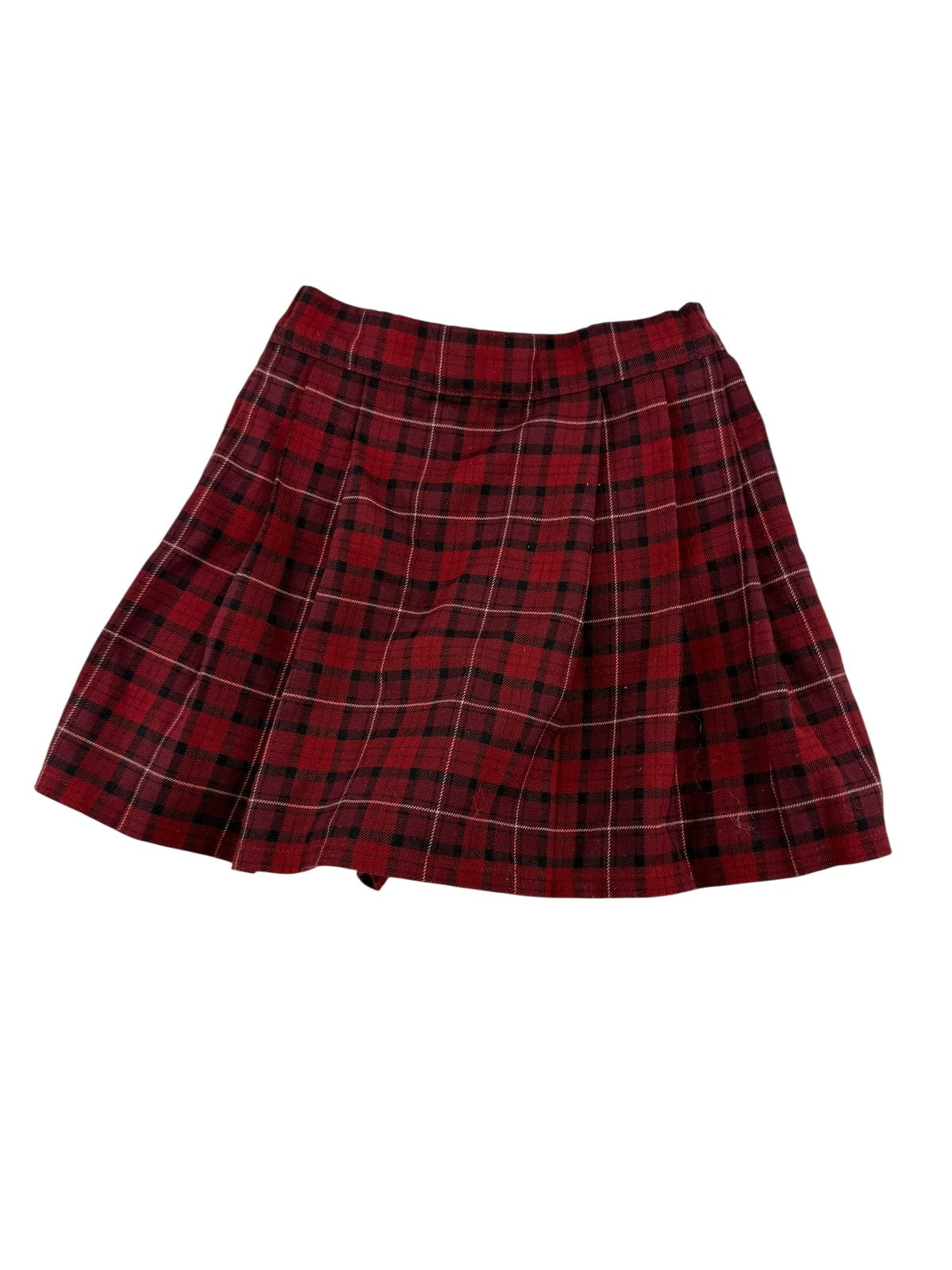 Uniqlo Red Plaid Pleated Skirt Size 4-5Y