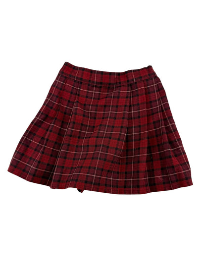 Uniqlo Red Plaid Pleated Skirt Size 4-5Y