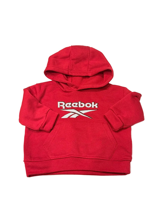 Reebok Red Logo Hoodie Sweatshirt 12M