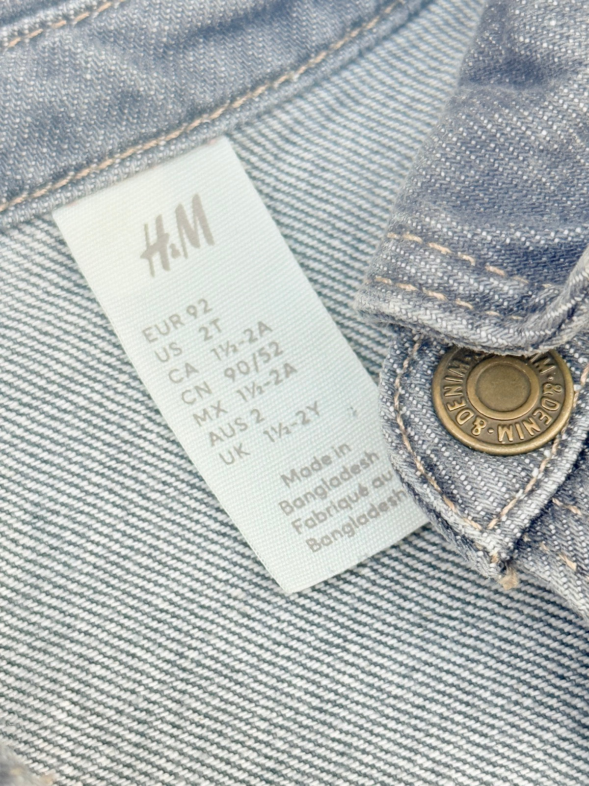 H&M Gray Denim Shirt 2T