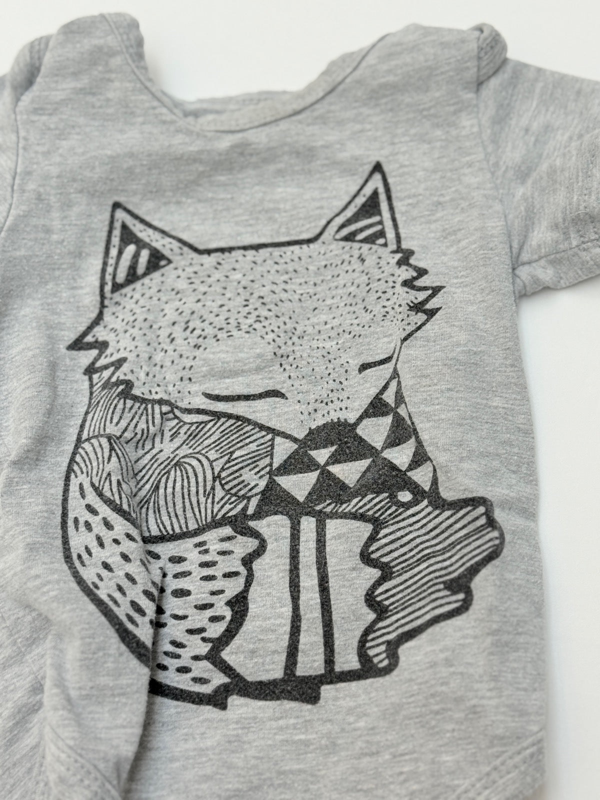 Fox Print Bodysuit 3M