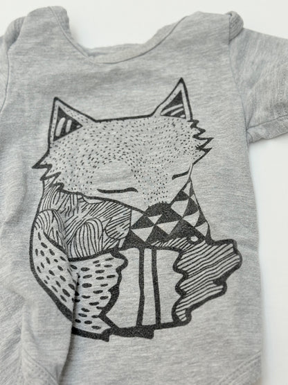 Fox Print Bodysuit 3M