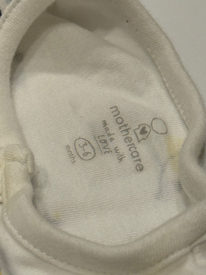 Mothercare Nautical Print Footed Sleeper 3-6M