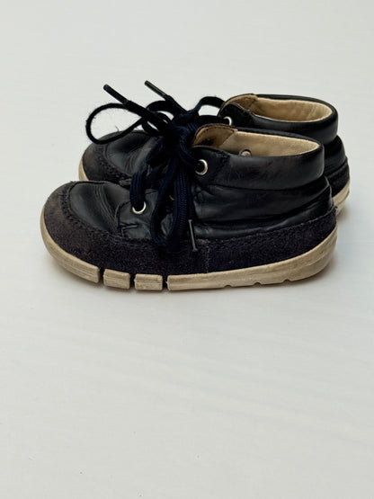 Superfit Navy Leather Ankle Boots Size 4