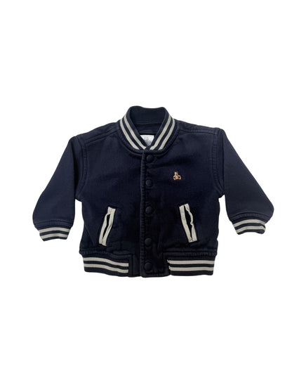 Baby Gap Navy Varsity Bomber Jacket 6-12M