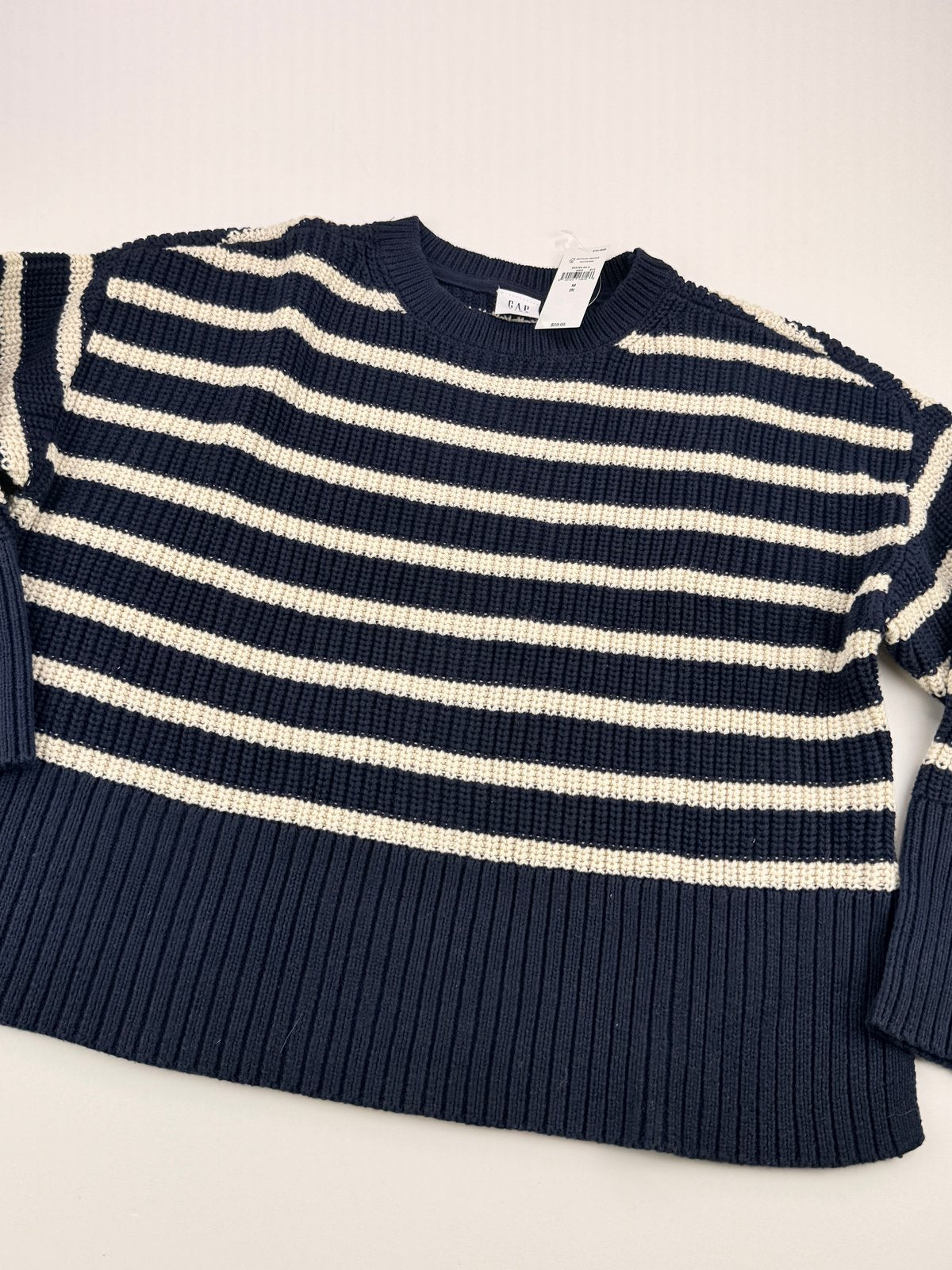 NWT - Gap Kids Navy Striped Sweater Size M (8) 8