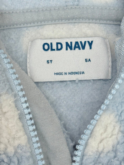 Old Navy Sherpa Fleece Cloud Print Jacket 5T
