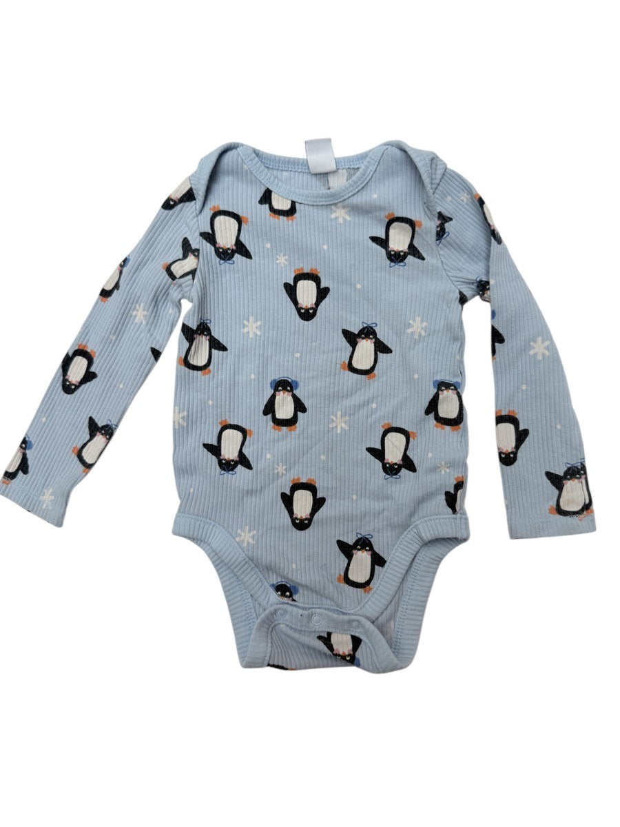 Old Navy Penguin Print Bodysuit 12-18M
