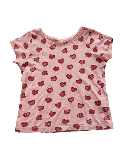 Primark Pink Heart Print T-Shirt 18-24m