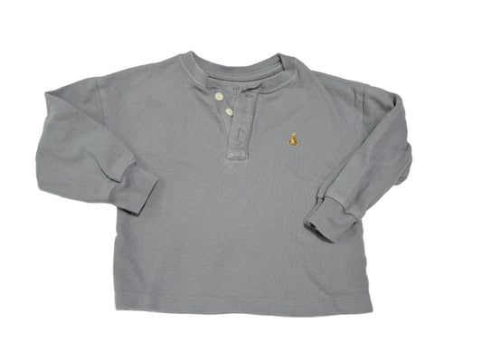 Baby Gap Gray Long Sleeve Polo 2T