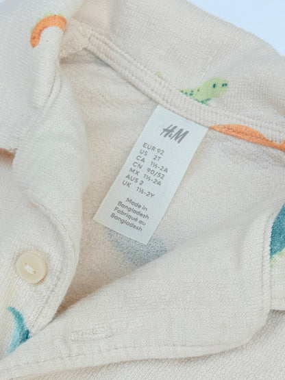 H&M Dinosaur Print Shirt & Shorts Set 2T