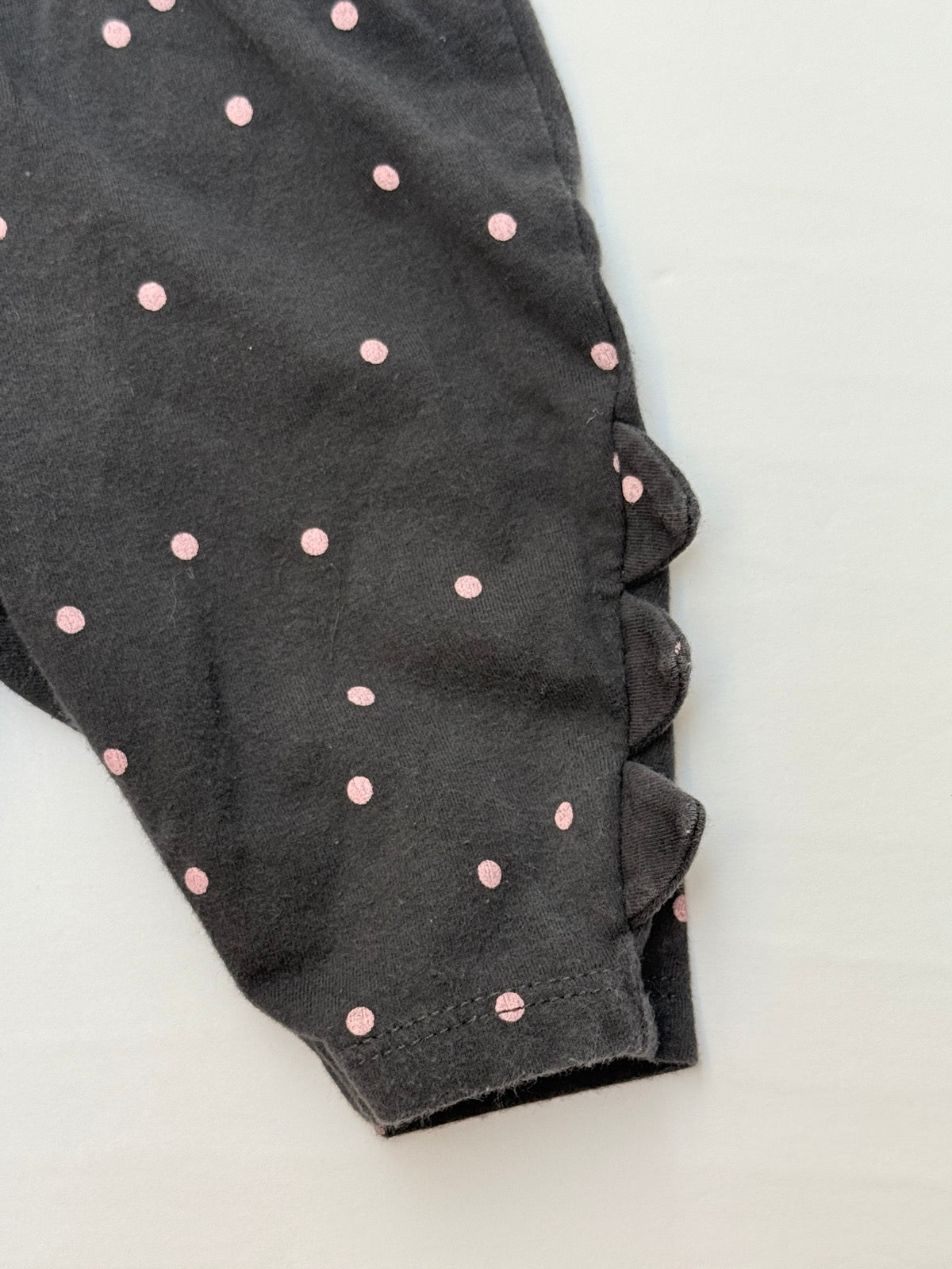 Carter's Black Polka Dot Ruffle Pants 3M