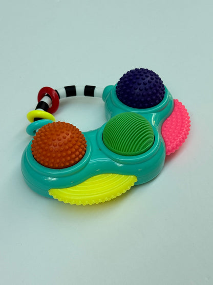 Sassy Teethe & Twirl Musical Rattle Sensory Toy