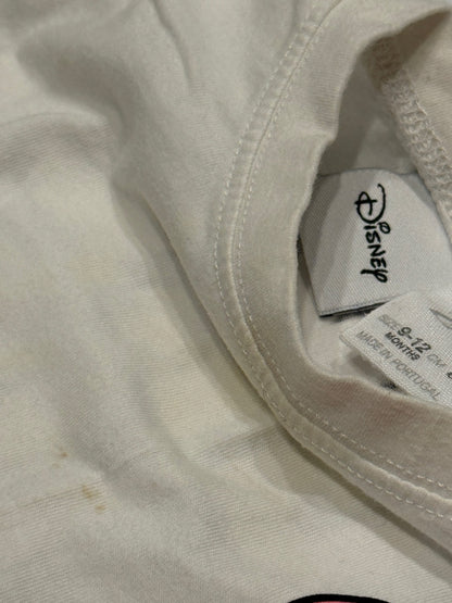 Zara Disney Mickey Mouse White Tee 9-12m