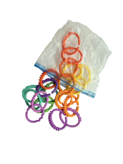 Colorful Baby Link Rings Teether Toy Set