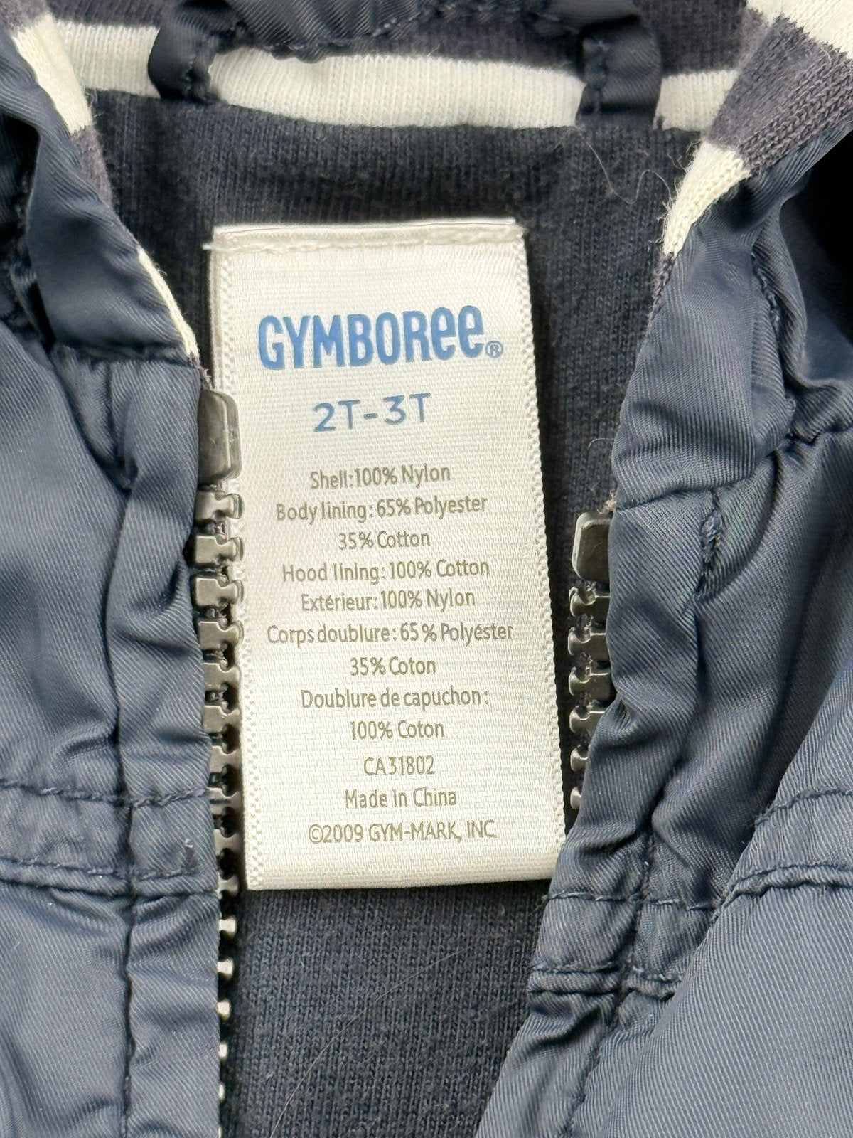 Gymboree Navy Hooded Jacket 2T-3T