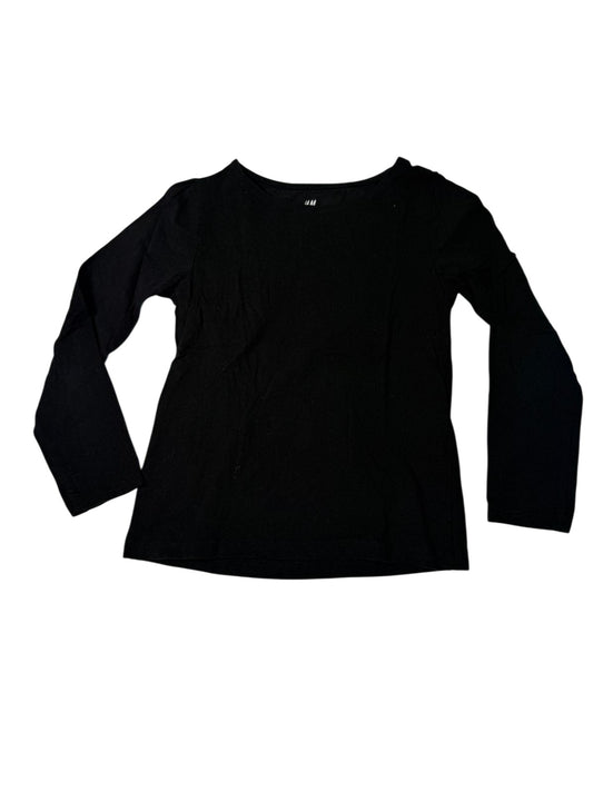 H&M Basic Black Long Sleeve Top Size 4-6Y