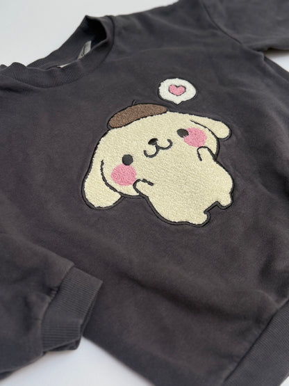 Pompompurin Grey Sweatshirt 3-4Y