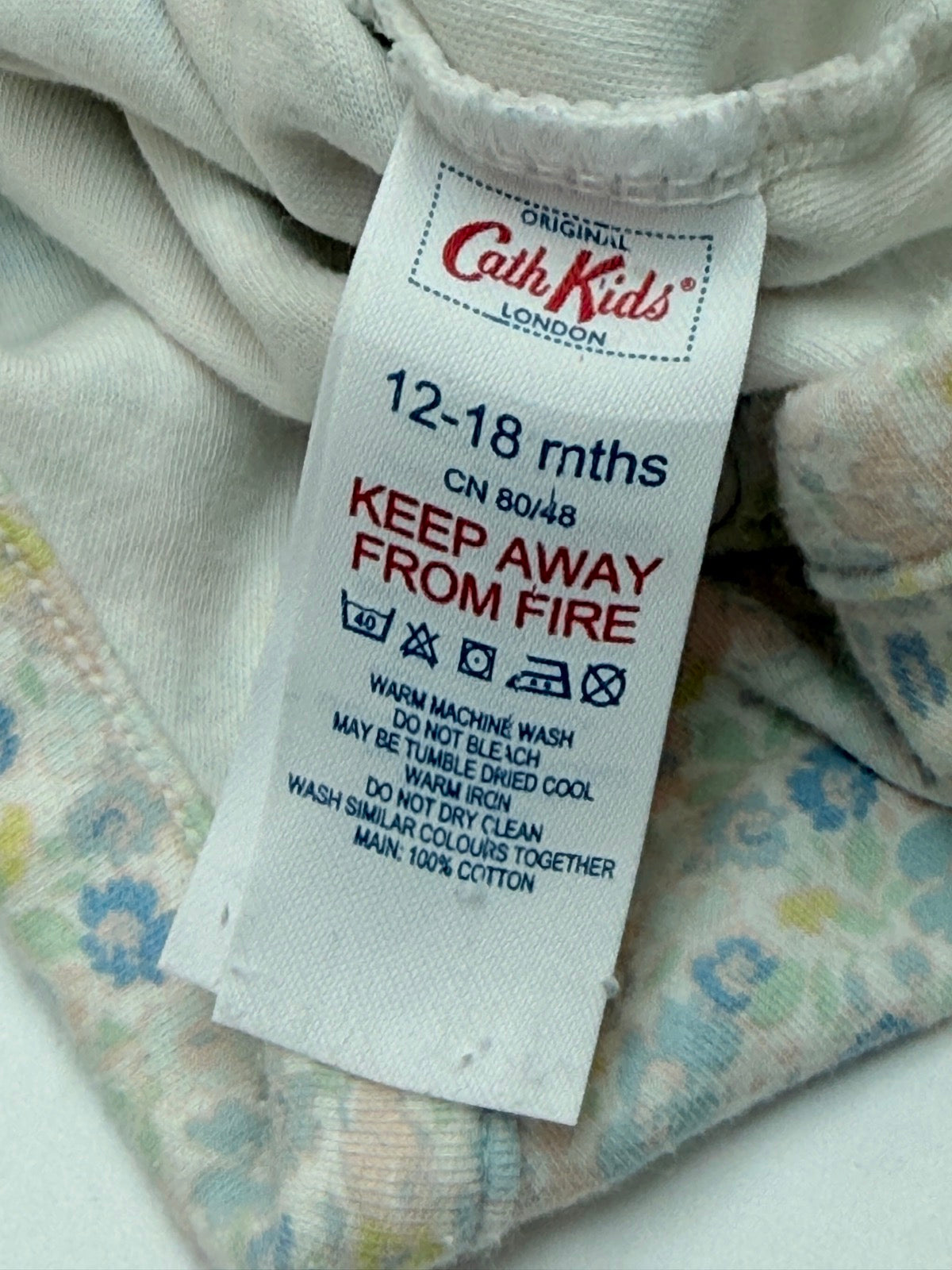 Cath Kidston Floral Baby Bodysuit 12-18m