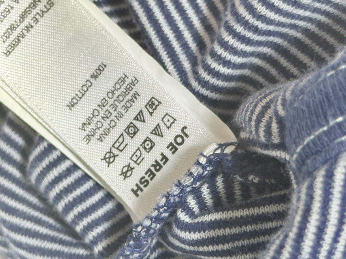 Joe Fresh Navy Striped Romper NB