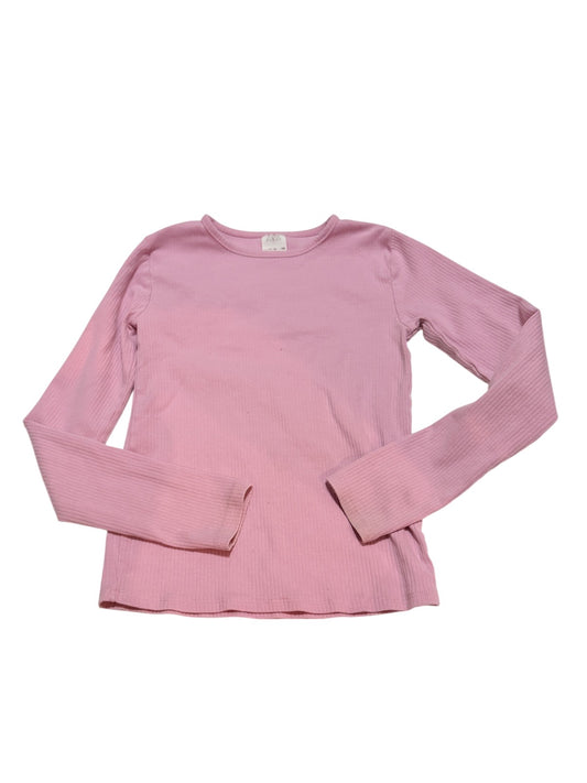 Zara Pink Ribbed Long Sleeve Top 11-12