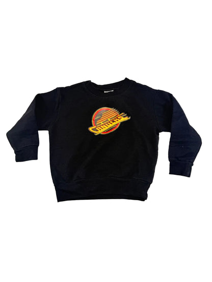 Creative Knitwear Canucks Black Sweatshirt 4T