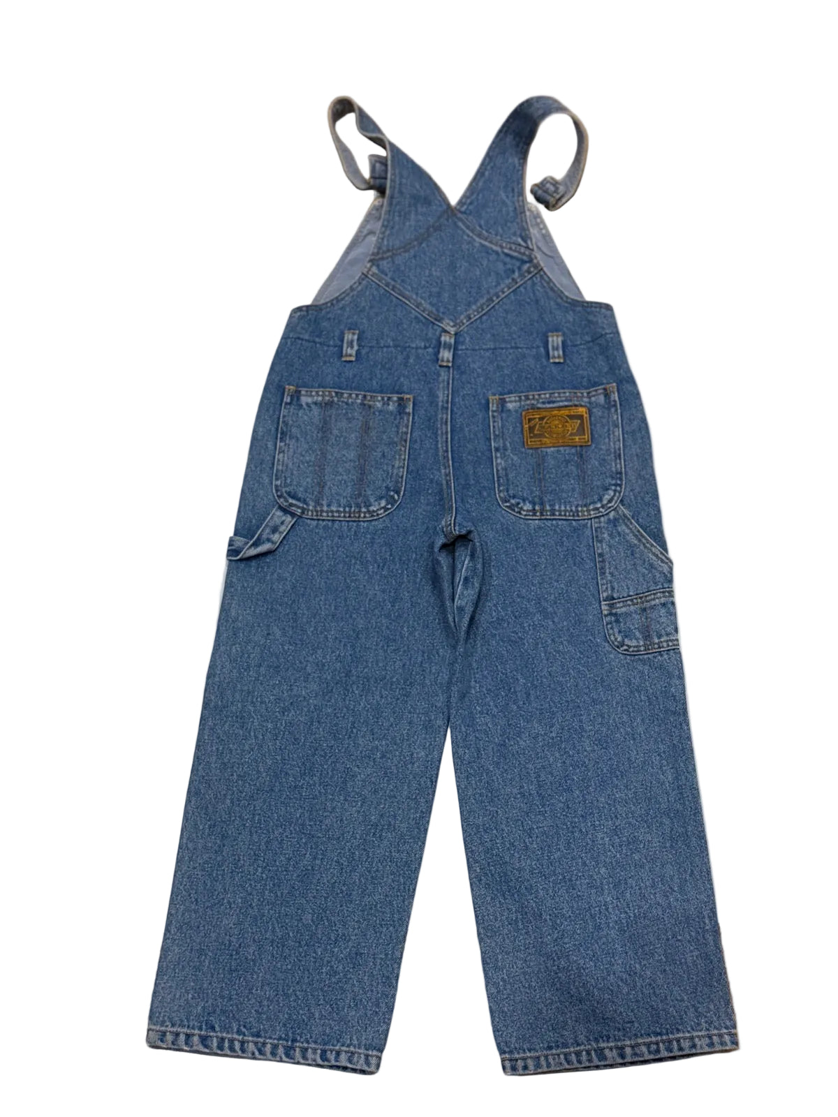 W.A.R.O. Denim Bib Overalls Size 7-8y