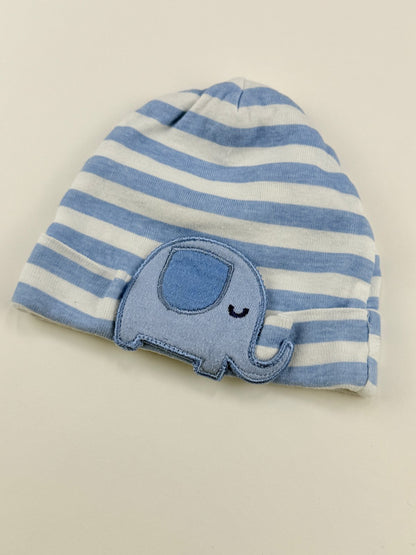 Gerber Blue Striped Elephant Hat 6-9M
