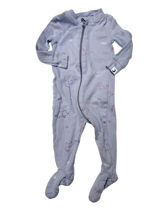 Rise Little Earthlings Dinosaur Footed Sleeper 3-6M