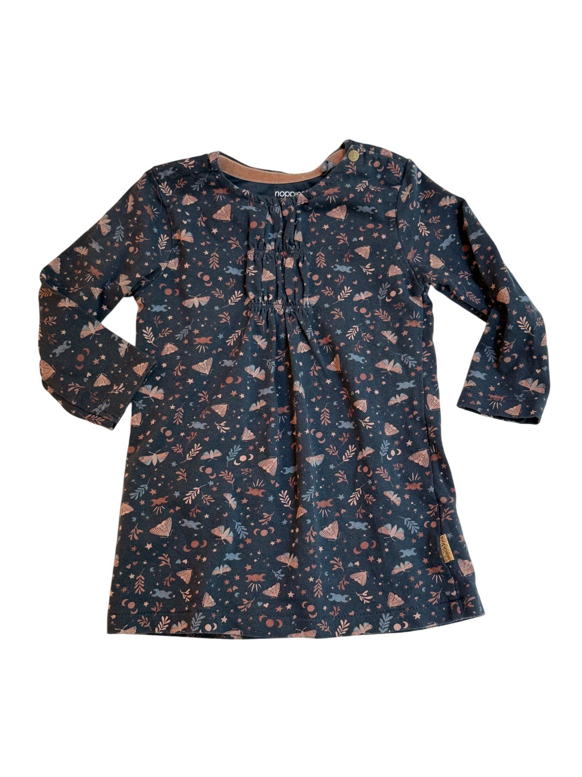 Noppies Dark Floral Dress Size 4-6m
