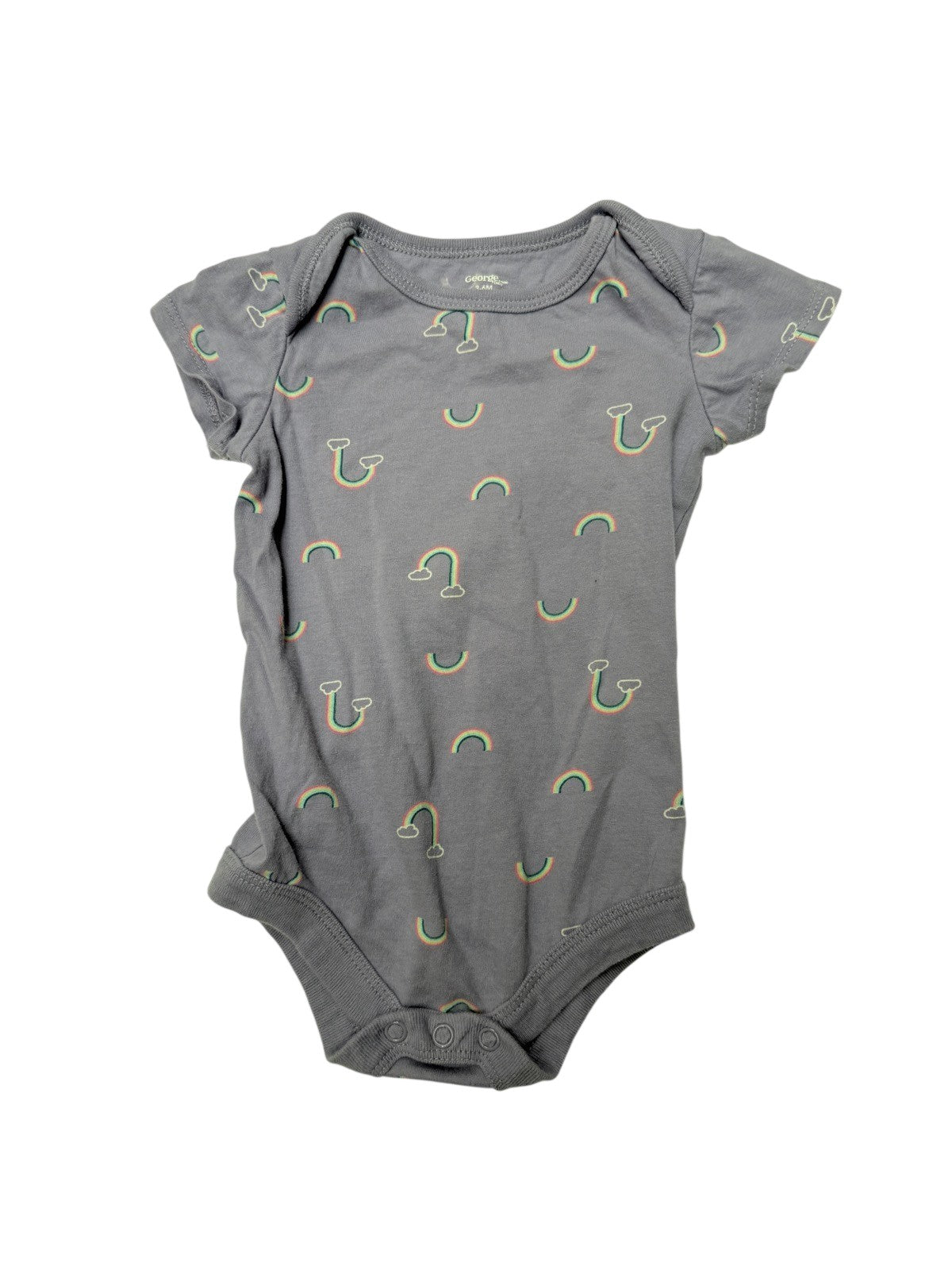 George Baby Rainbow Bodysuit Size 3-6M