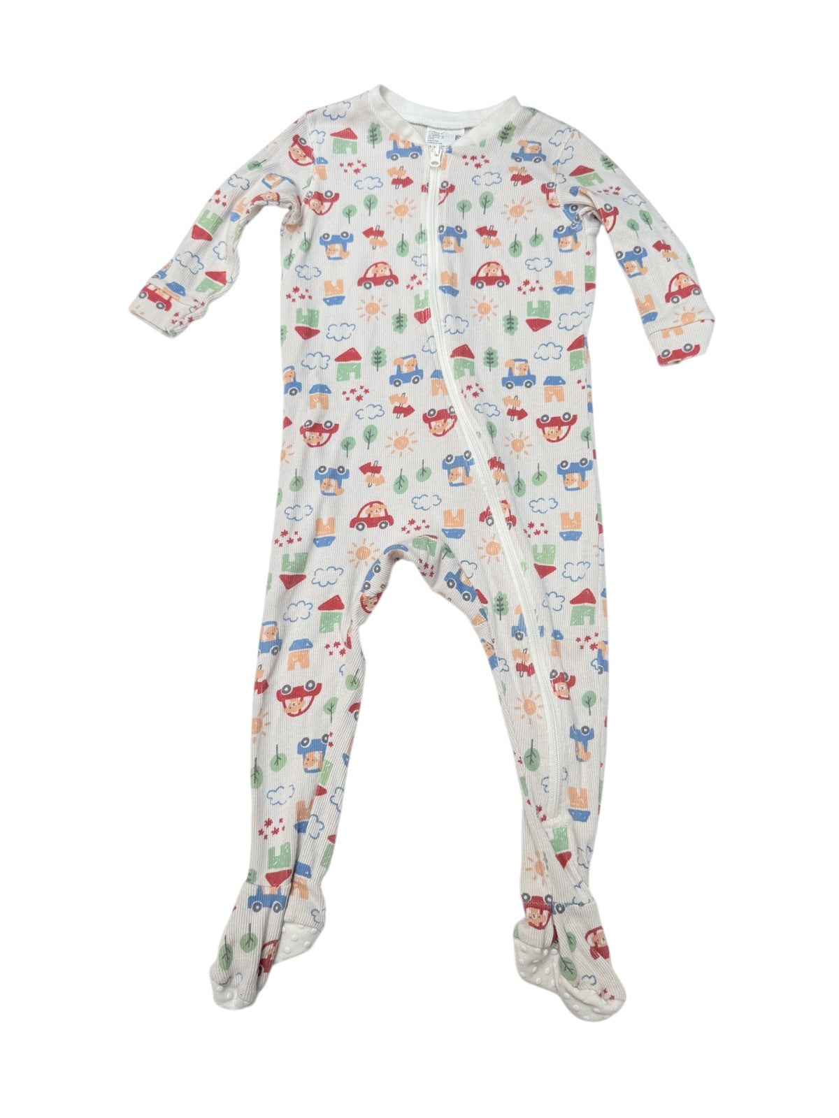 Uniqlo Baby Car Print Zip Sleeper 12-18M