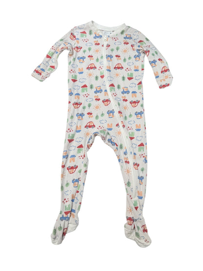 Uniqlo Baby Car Print Zip Sleeper 12-18M