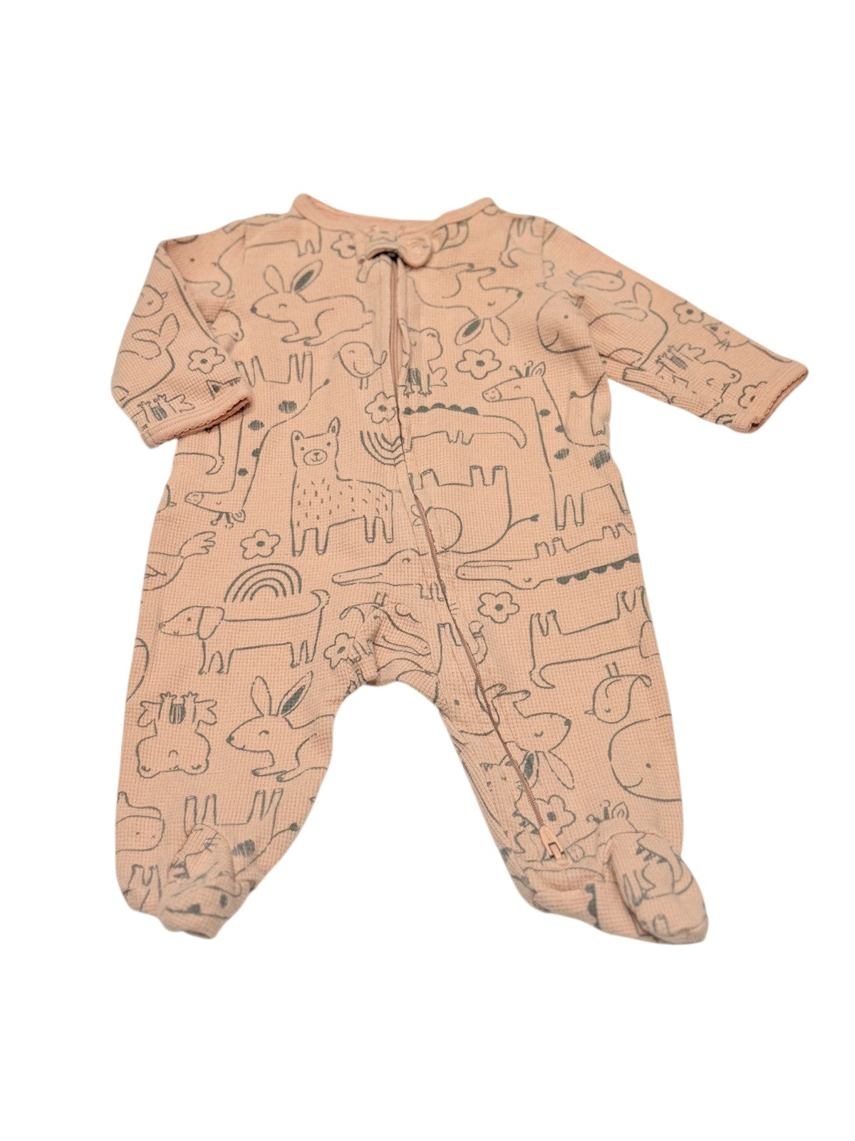 Carter's Pink Animal Print Sleeper 3M