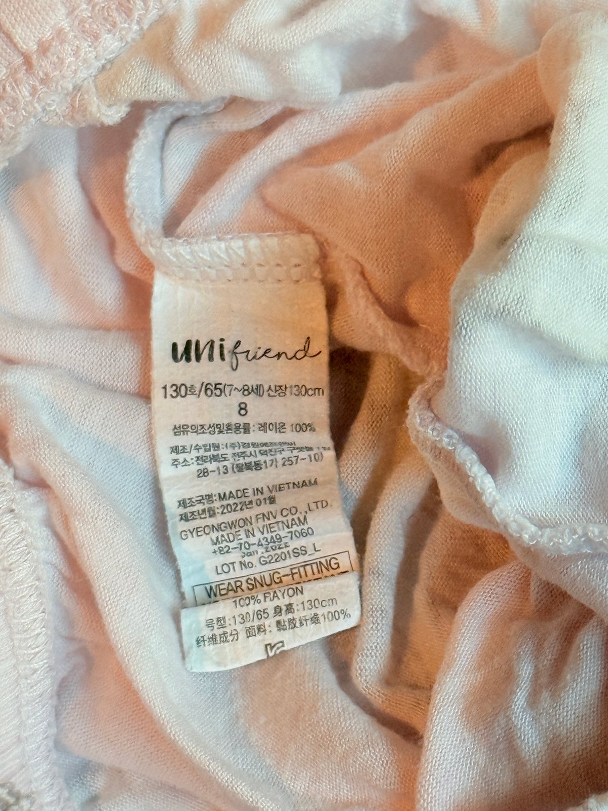 UNIfriend Pink Teddy Bear Shorts Size 8