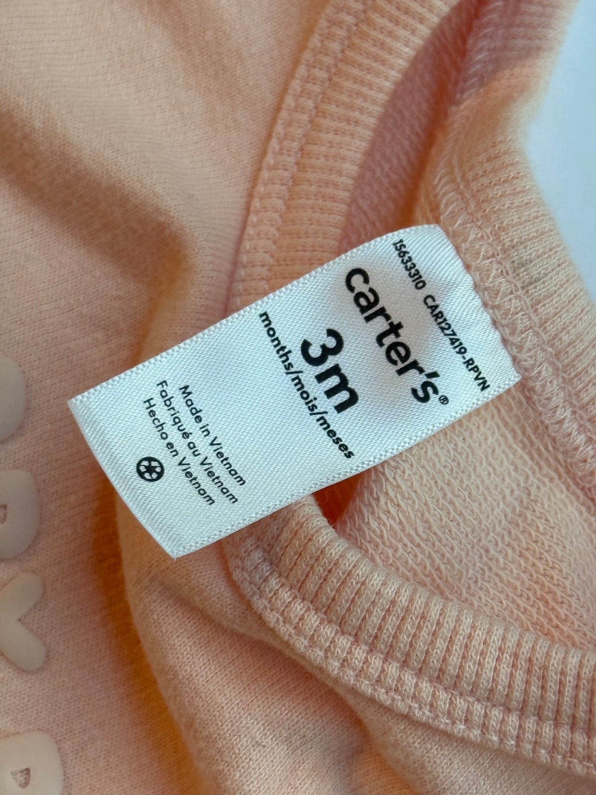 Carter's Happy Baby Sweatshirt 3m