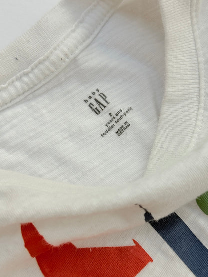 Baby Gap Airplane Graphic T-Shirt 2T