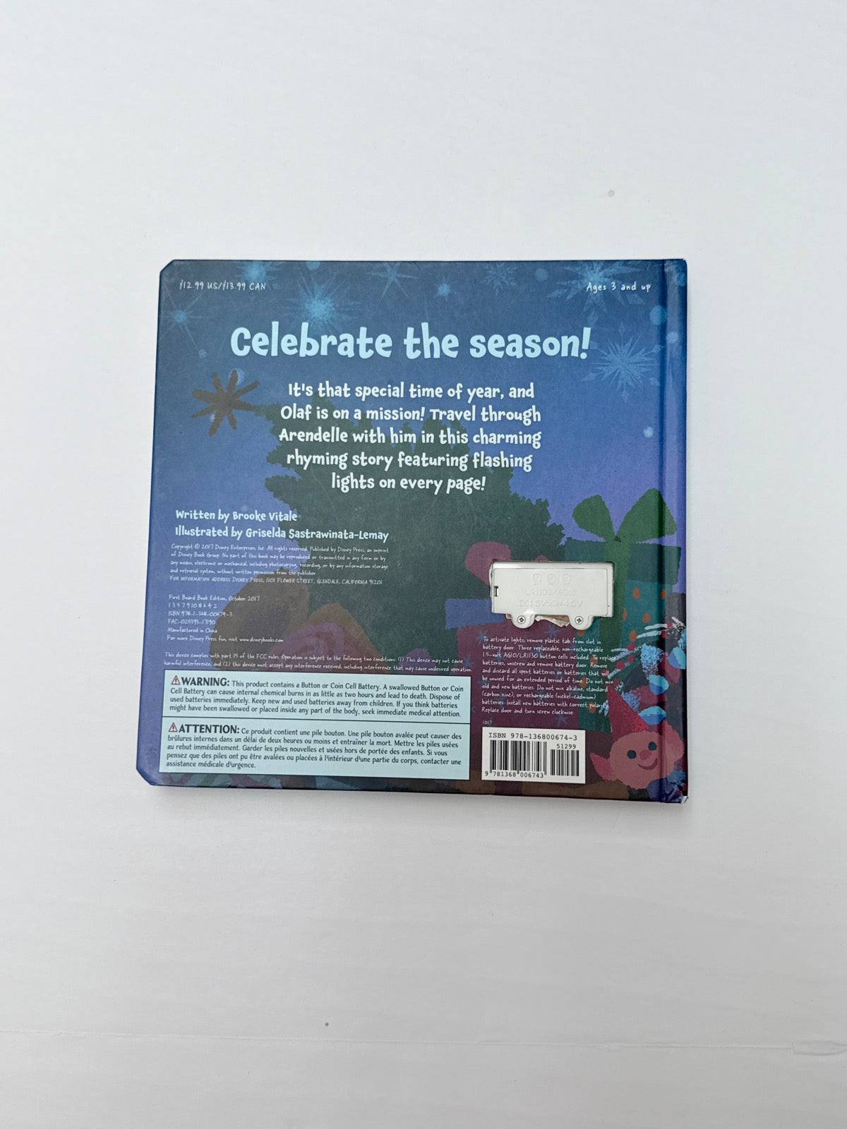 Brooke Vitale Olaf's Frozen Adventure Light-Up Board Book