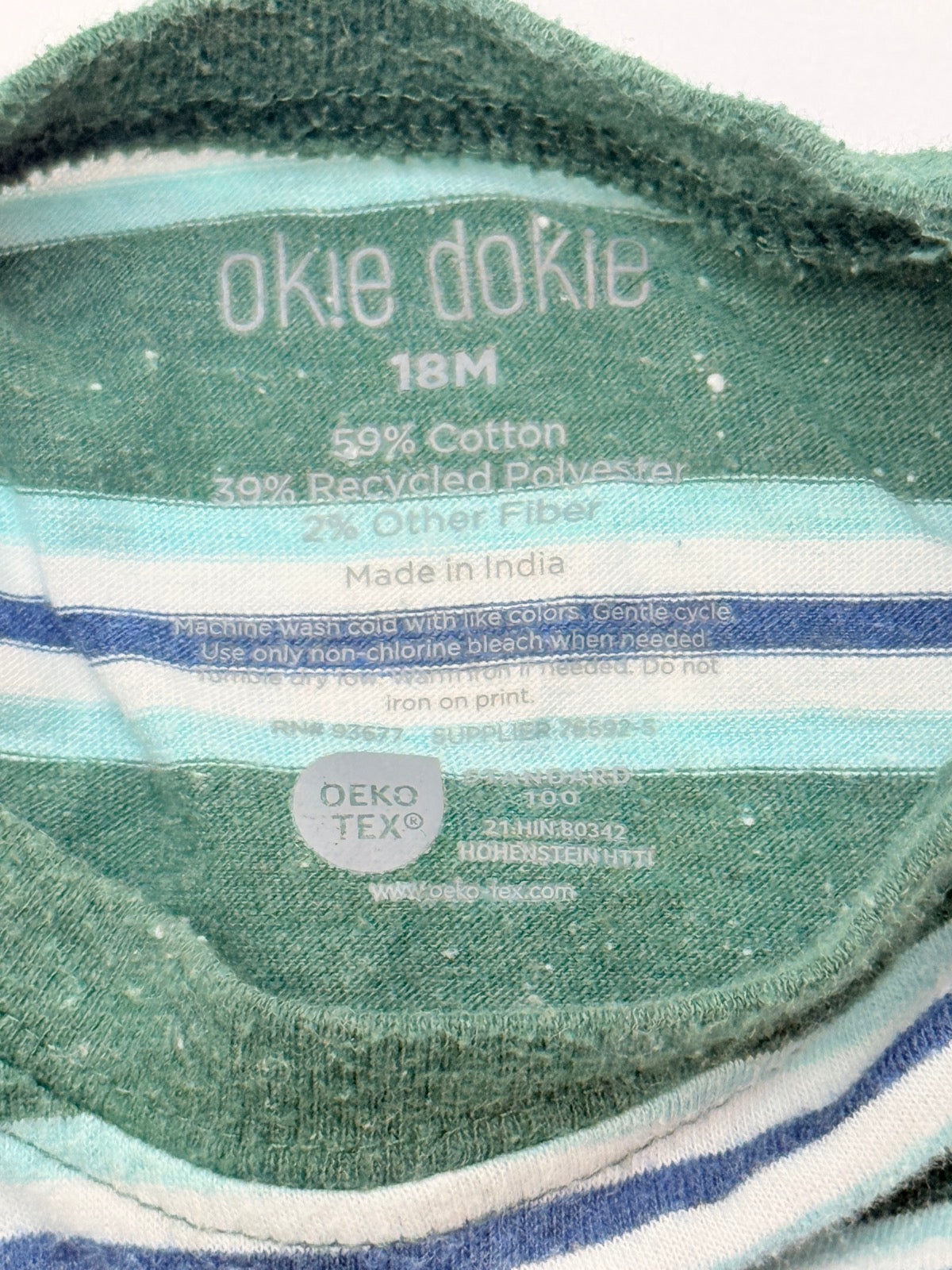 Okie Dokie Striped T-Shirt 18M