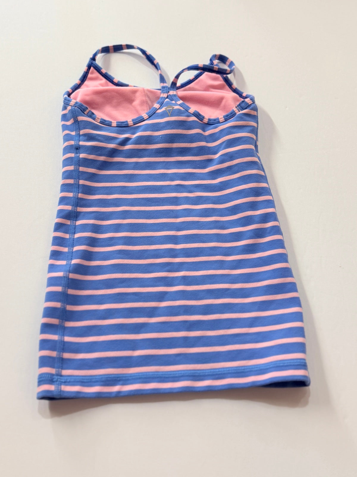 Ivivva Blue Pink Striped Tank Top Size 6