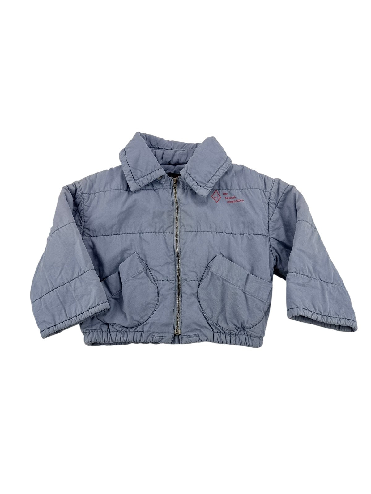 The Animals Observatory Quilted Blue Jacket Size 2T
