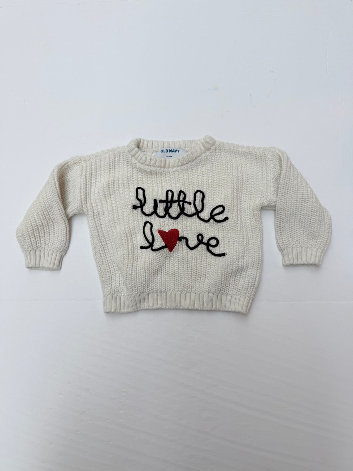 Old Navy Little Love Knit Sweater 12-18M